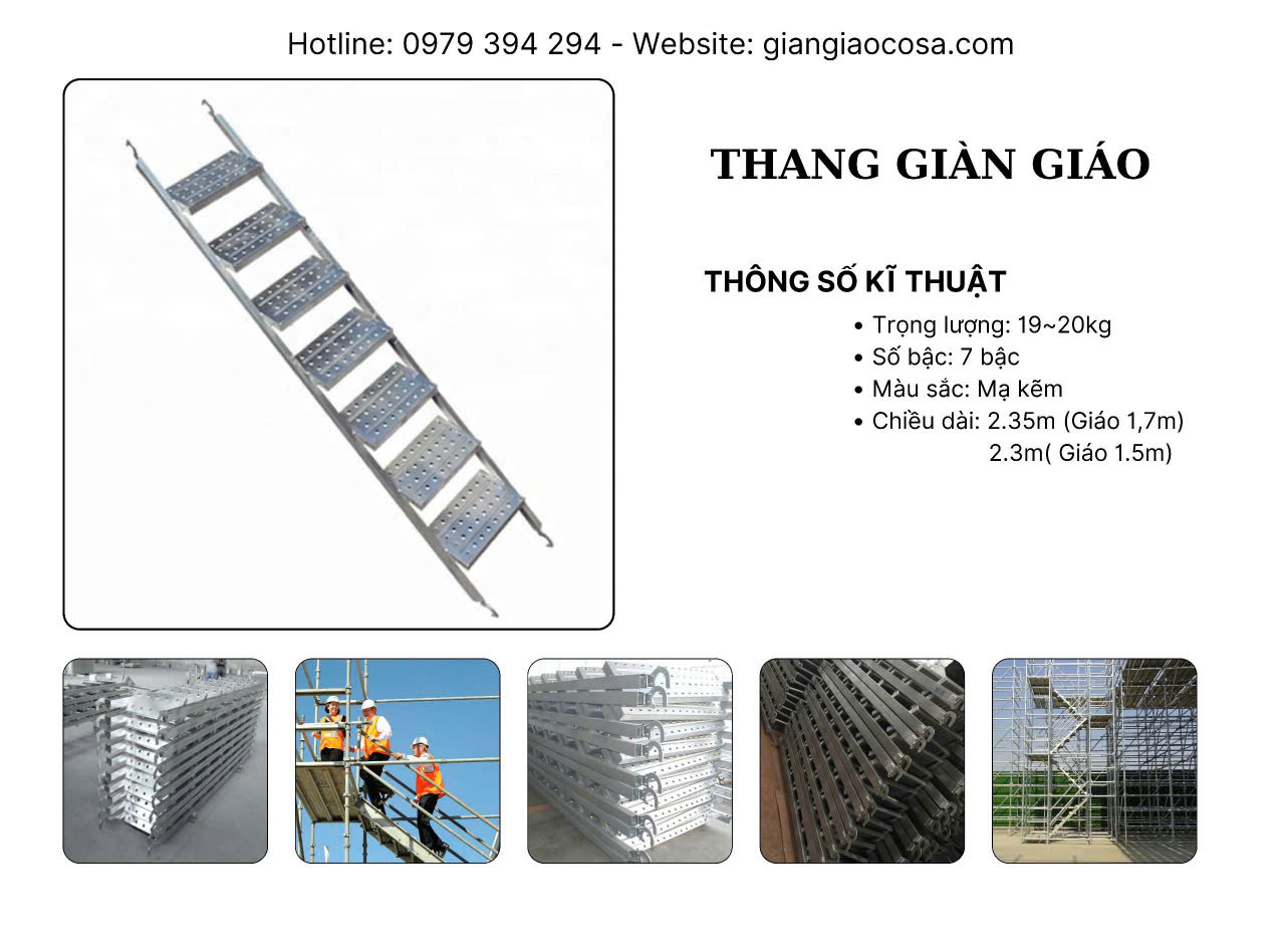 Thang giàn giáo hoàn thiện an toàn chất lượng giá rẻ tại Hà Nội