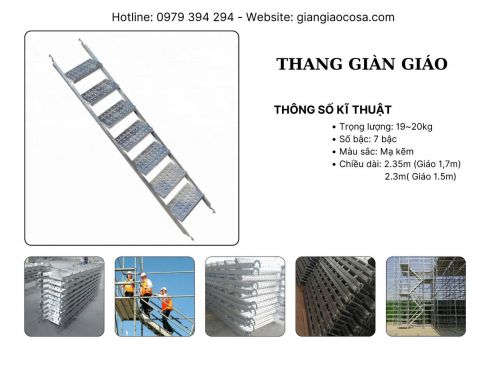 Thang giàn giáo hoàn thiện an toàn chất lượng giá rẻ tại Hà Nội